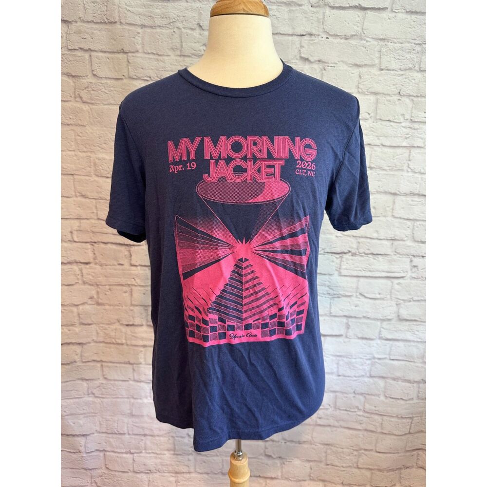My Morning Jacket Band Tshirt Blue pink Size L